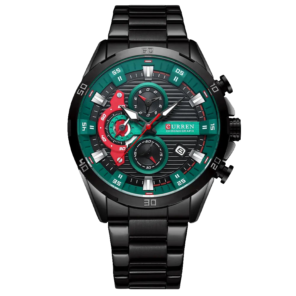 Relógio curren Chronograph -usedleon Usedleon