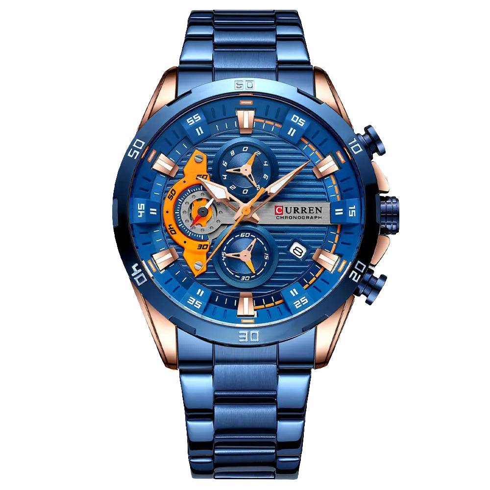 Relógio curren Chronograph -usedleon Usedleon