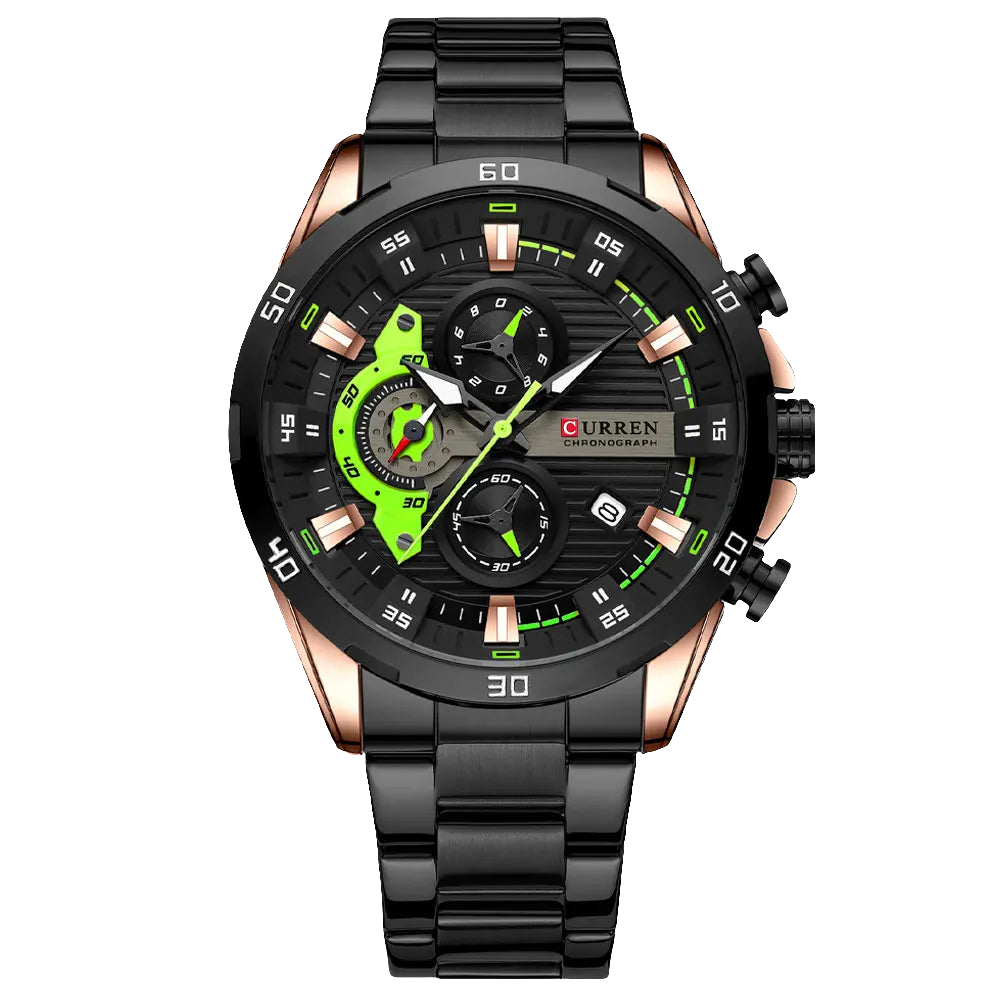 Relógio curren Chronograph -usedleon Usedleon