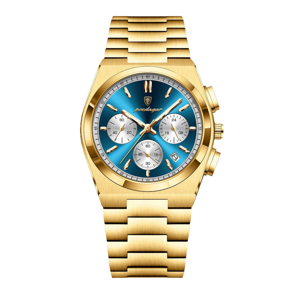 POEDAGAR Luxury Man Quartz Watch Sport Military Watch For Men Waterproof Luminous Date Chronograph Stainless Steel Men's Watches Usedleon