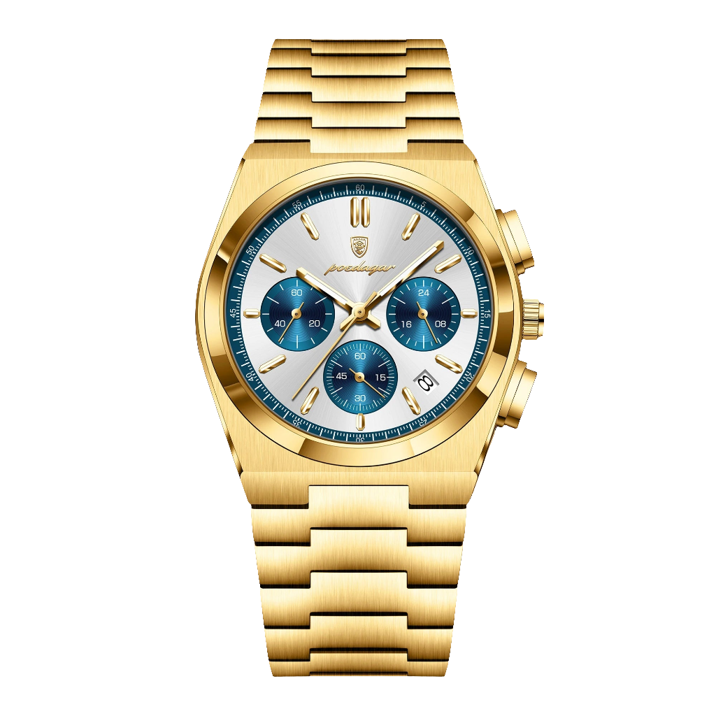 POEDAGAR Luxury Man Quartz Watch Sport Military Watch For Men Waterproof Luminous Date Chronograph Stainless Steel Men's Watches Usedleon