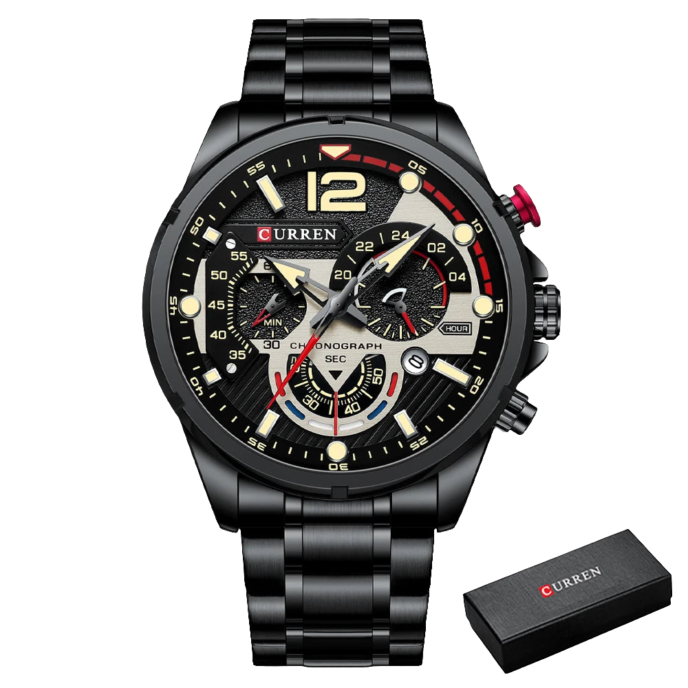 Relógio curren Chronograph- usedleon Usedleon