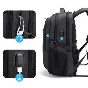 Mochila Executiva Michigan - Notebook 17`, Impermeável e Porta USB