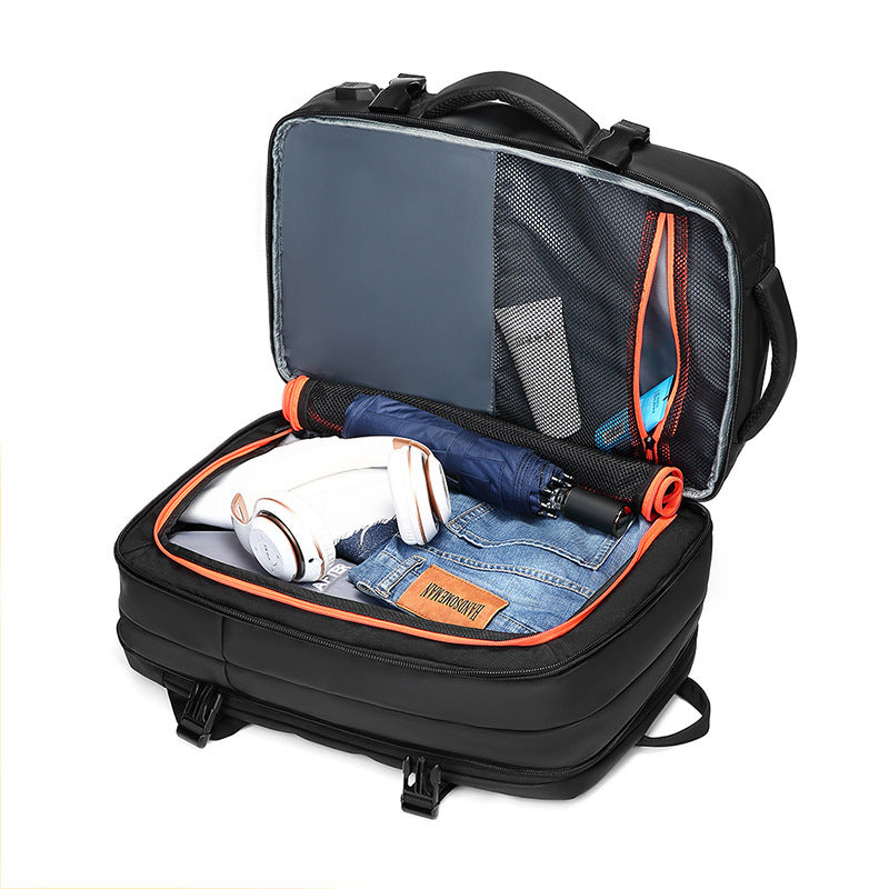 Bolsa de Viagem Masculina Casual à Prova d'Água com Carregamento USB Usedleon