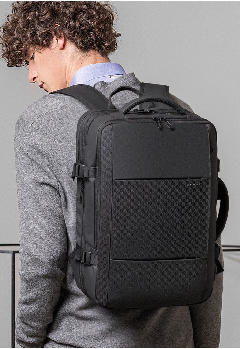 Mochila de Viagem Premiere - Notebook 17`, Expansível, Impermeável e Porta USB-usedleon Usedleon