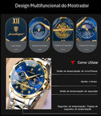 Relógio Clássico Celestial Moon - usedleon Usedleon